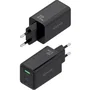 AISENS Cargador GaN 65W con 2xUSB-C y 1xUSB-A, Negro